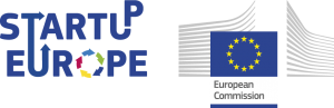 Logos StartUp Europe and European Commission